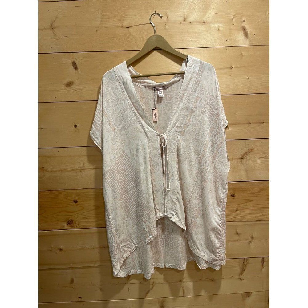 NWT Victorias Secret Kimono Wrap Swim Cover Mosaic Print